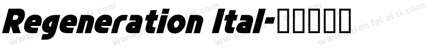 Regeneration Ital字体转换